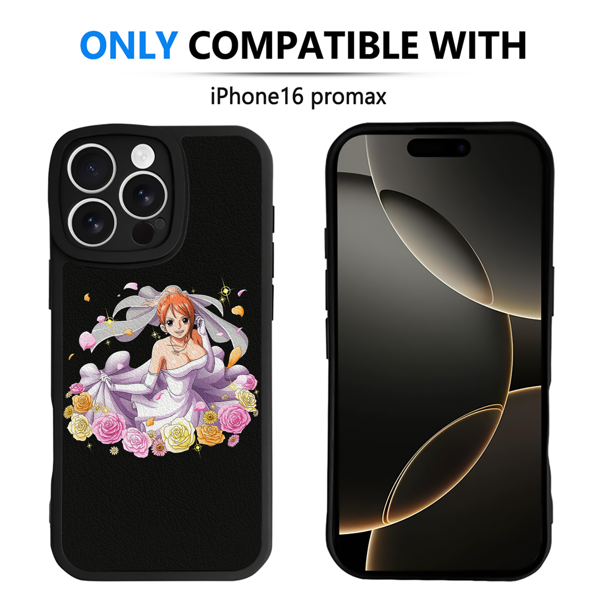 （画像用） ワンピース ナミ ONE PIECE Nami 【iPhone 16シリーズ対応】シリコンスマホケース（レザー調） 材質：シリコン